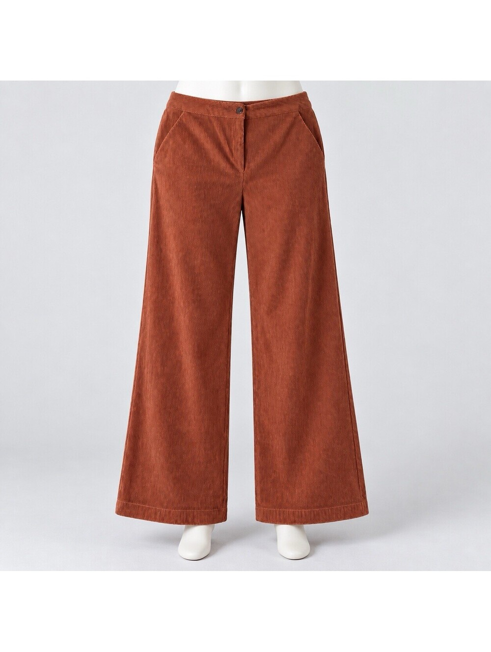 Hunter & Brown XL Rust Corduroy Pants Fall Winter Boho 70s Academia Office Retro